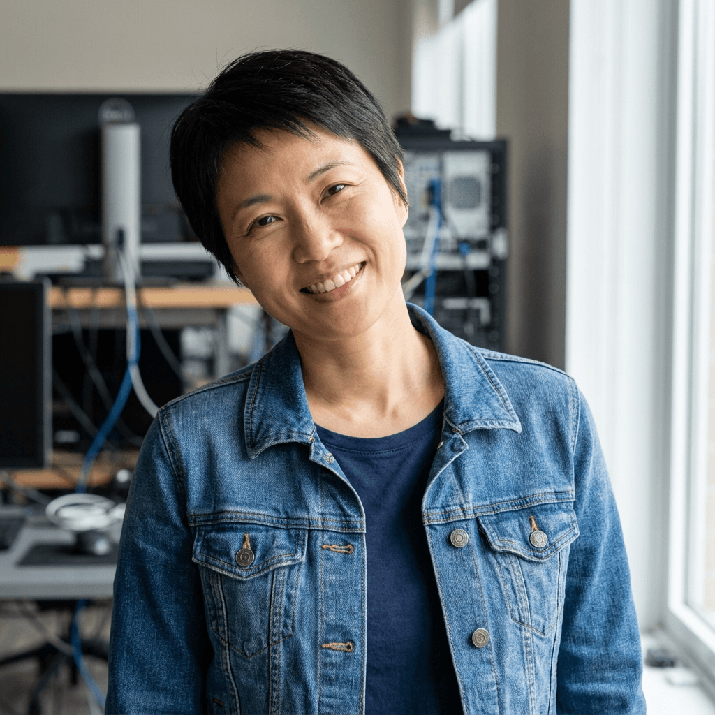 Rachel Kim in a bright office